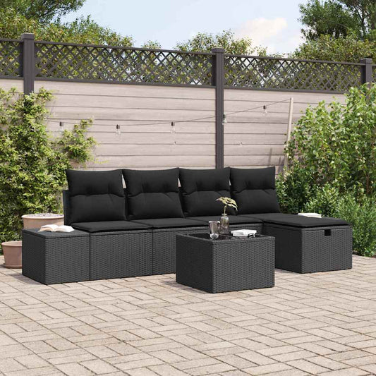 Set di divani con cuscino 5 pcs polyrattan