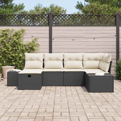 Set di divani con cuscino 7 pcs polyrattan | homemem39