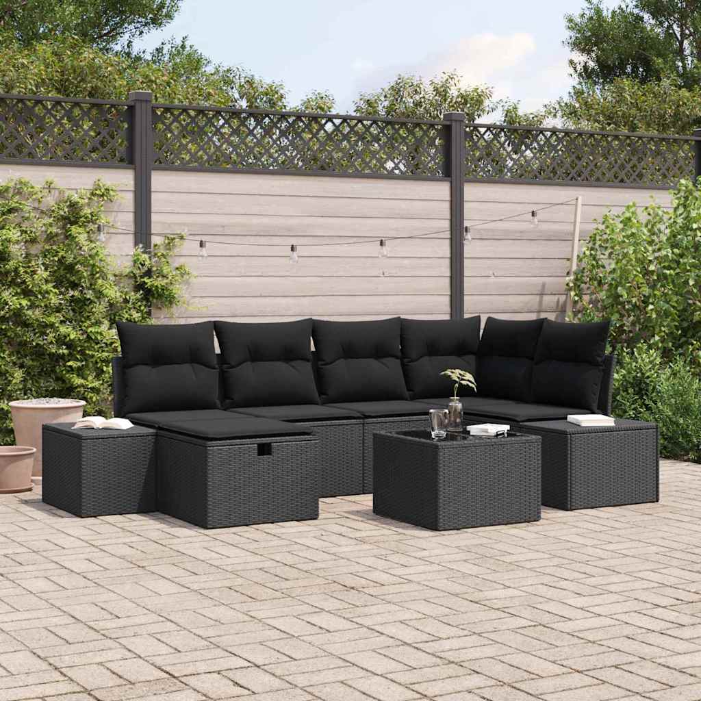 Set di divani con cuscino 6 pcs polyrattan | homemem39