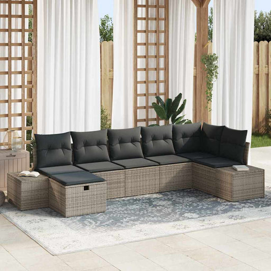 Set di divani 7 pz polyrattan | homemem39