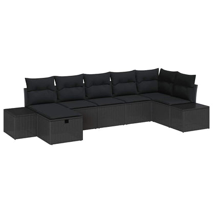 Set di divani con cuscino 7 pcs polyrattan | homemem39