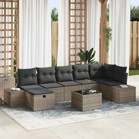Set di divani 7 pz polyrattan | homemem39