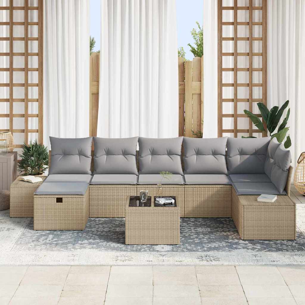 Set di divani 7 pz polyrattan | homemem39