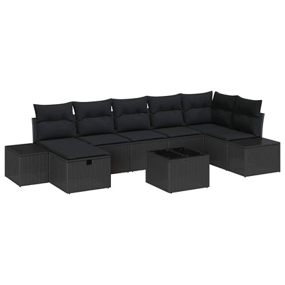 Set di divani con cuscino 8 pcs polyrattan | homemem39