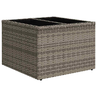 Set Divano da Giardino 9 pz Grigio polyrattan | homemem39