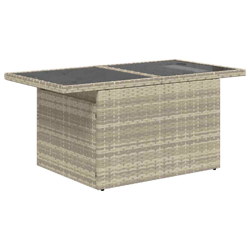 Set Divano da Giardino 8 pcs Grigio chiaro polyrattan - homemem39
