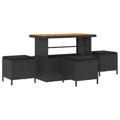 Set Divano da Giardino 13 pz Nero polyrattan | homemem39