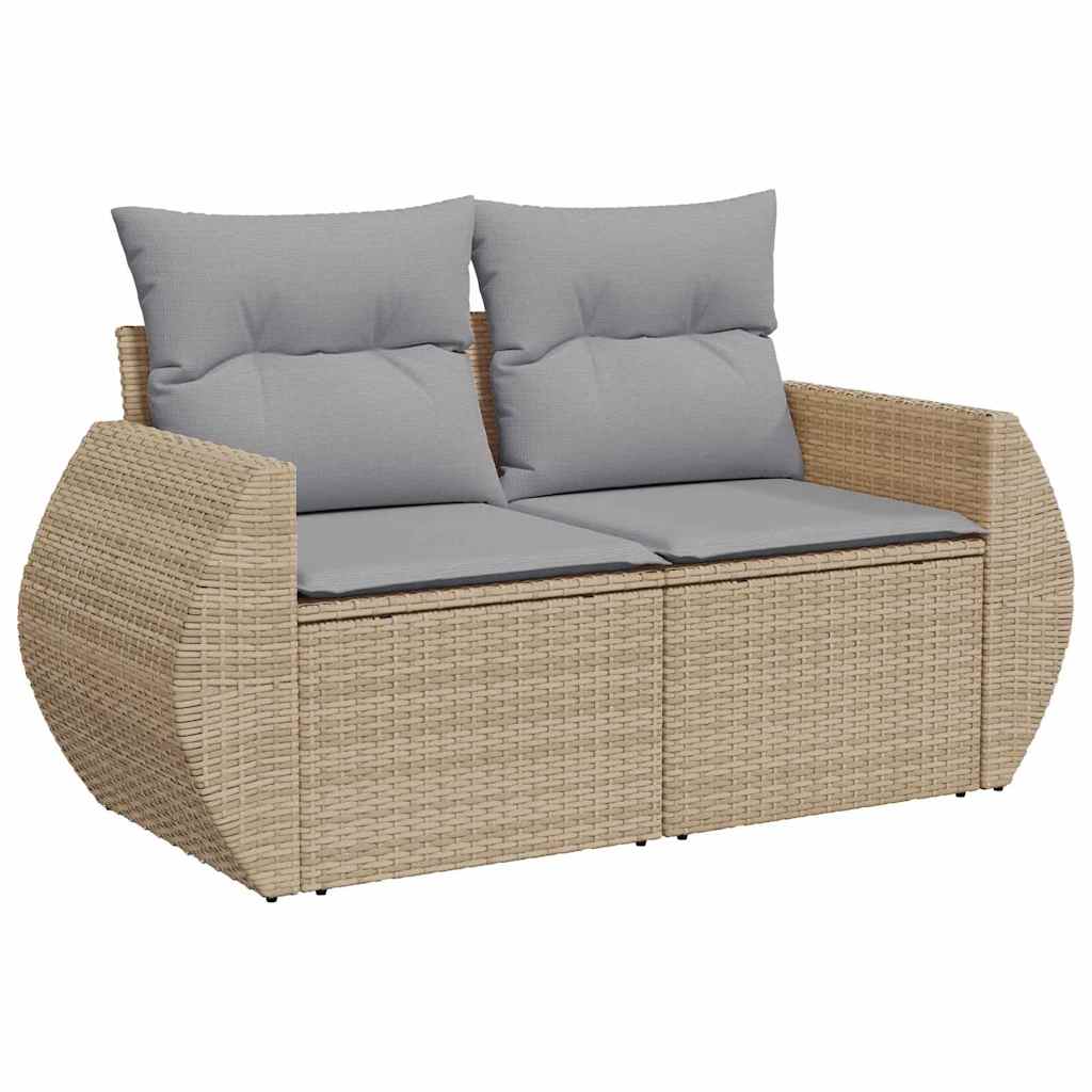 Set Divano da Giardino 9 pcs Beige polyrattan - homemem39