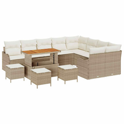 Set Divano da Giardino 13 pcs Beige polyrattan - homemem39