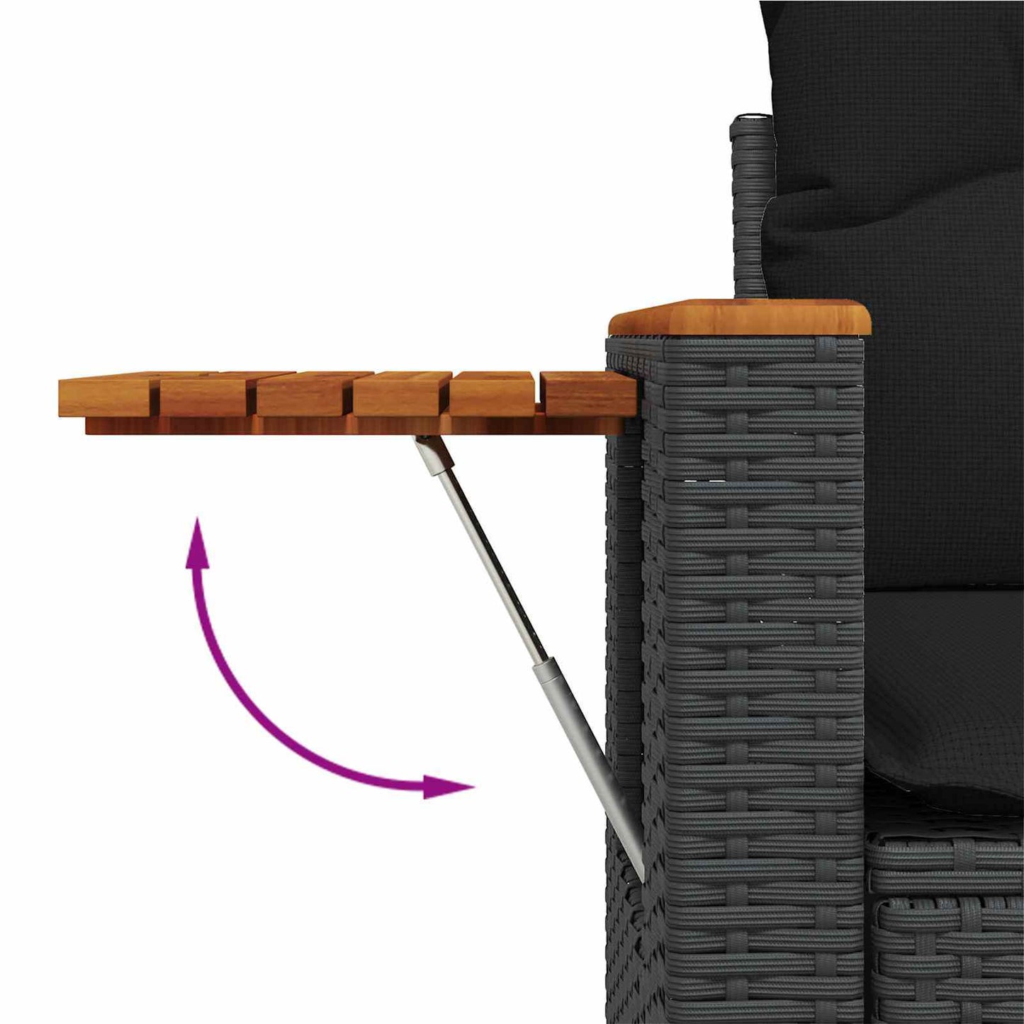 Set Divano da Giardino 10 pz Nero polyrattan | homemem39