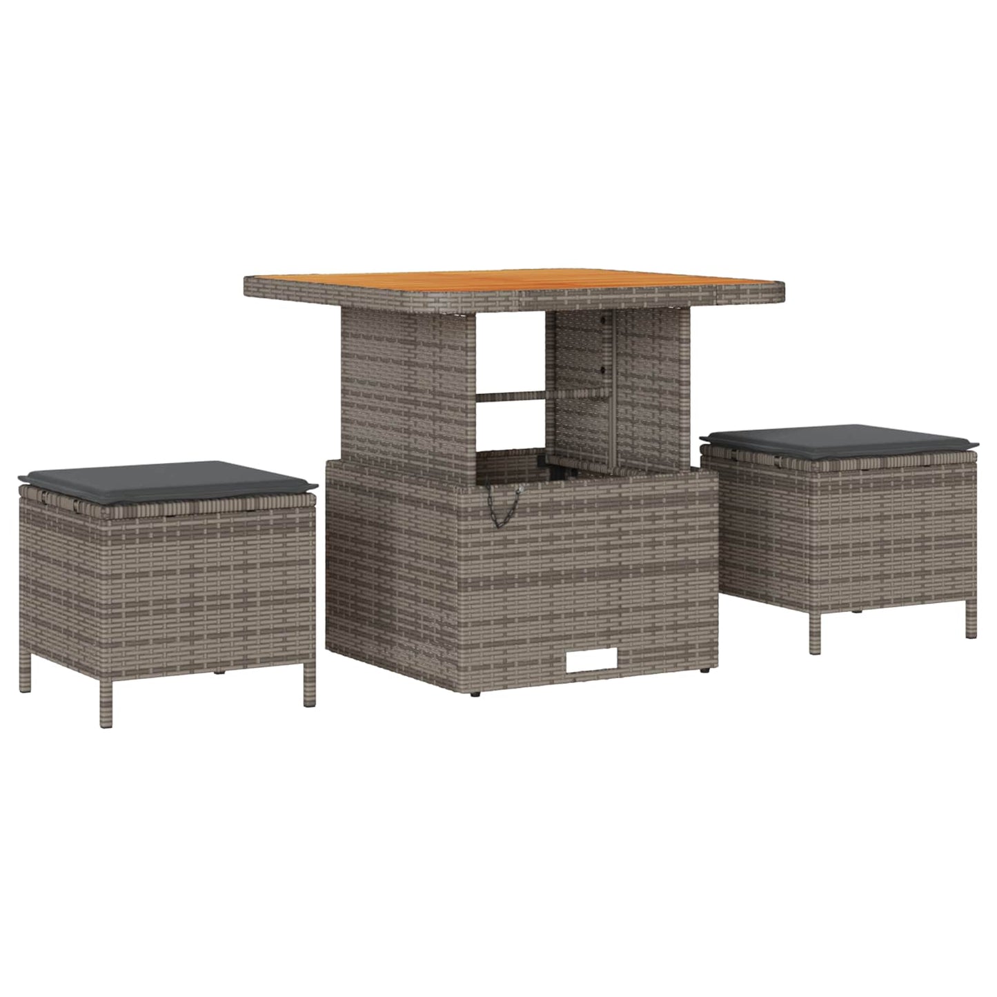 Set Divano da Giardino con cuscino 8 pcs Grigio | homemem39