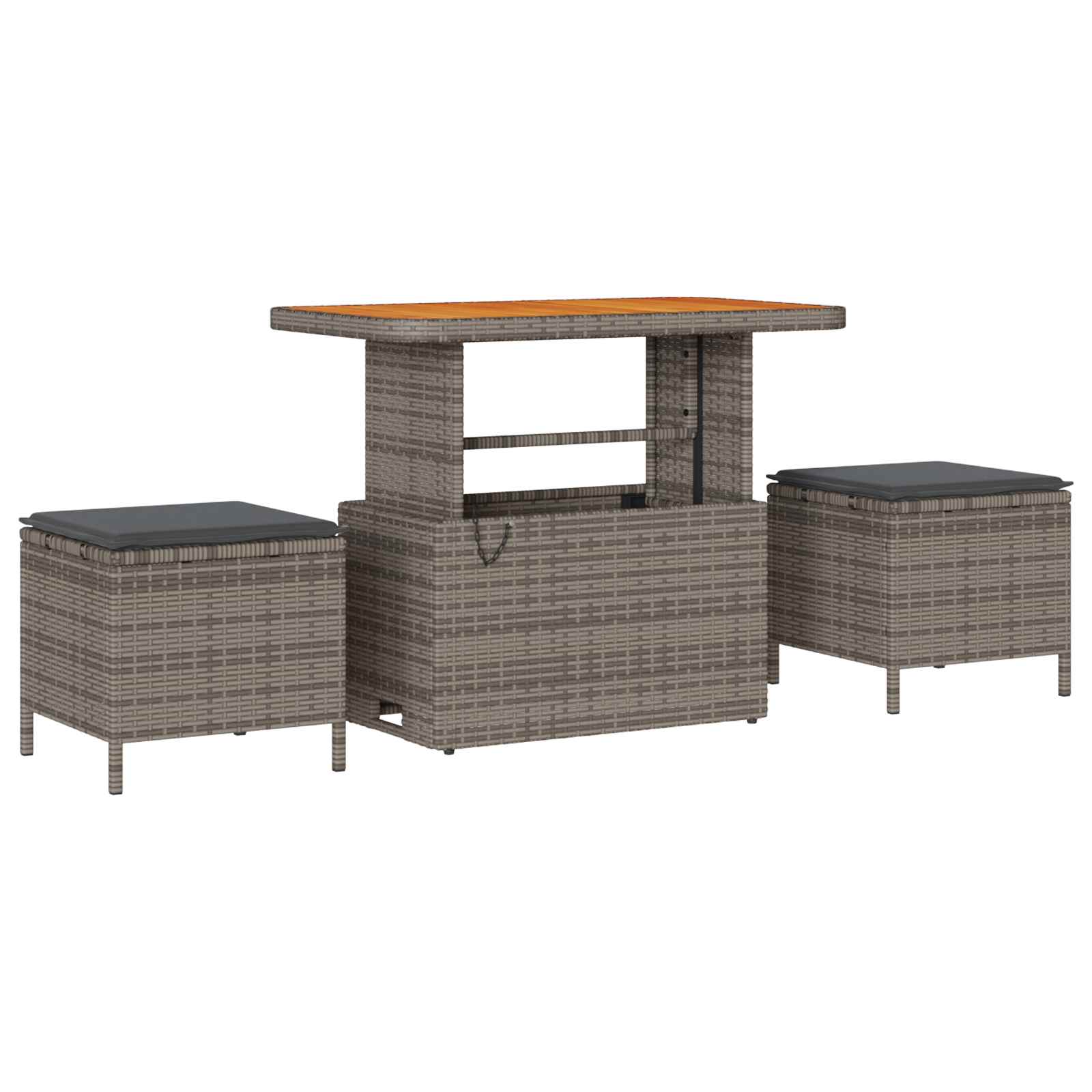 Set Divano da Giardino con cuscino 8 pcs Grigio | homemem39