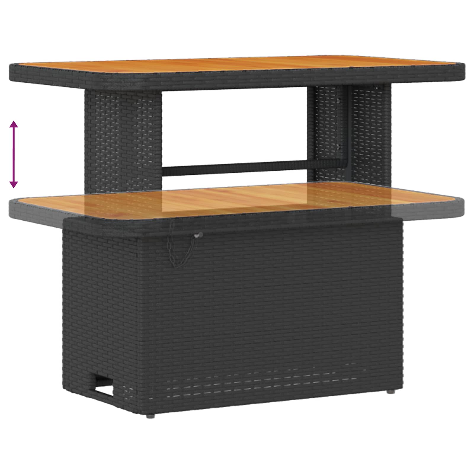 Set Divano da Giardino 10 pz 10-Numero di posti Nero e Crema | homemem39