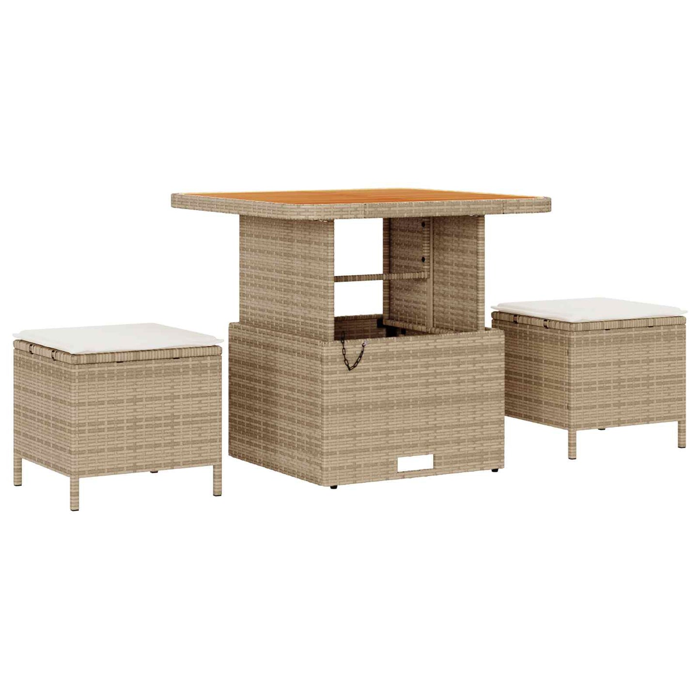 Set Divano da Giardino 8 pz 8-Numero di posti Beige e Crema | homemem39