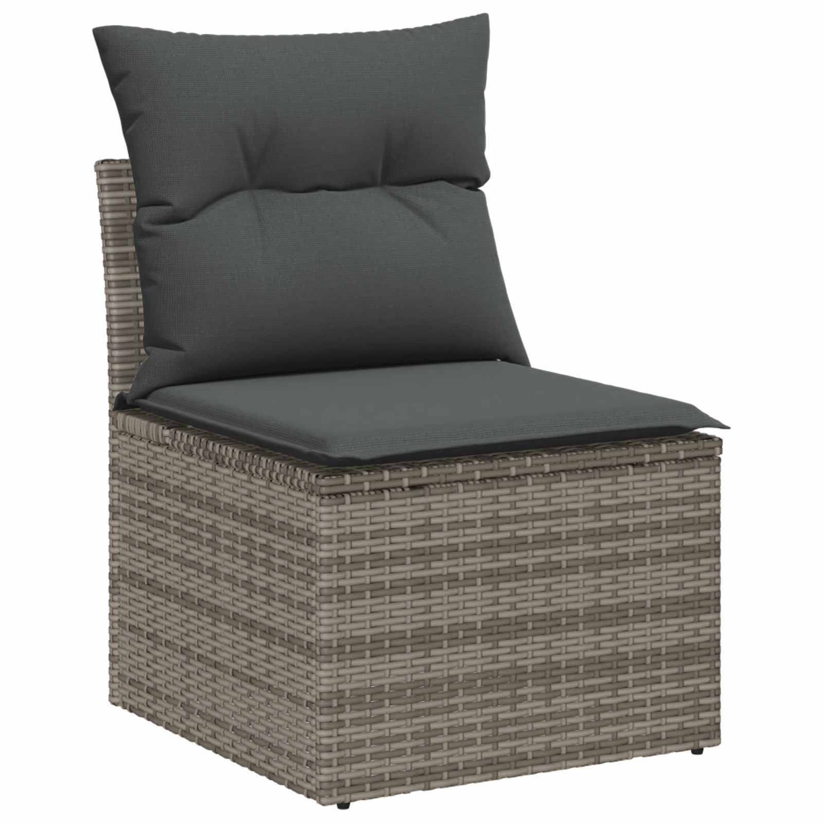 Set Divano da Giardino con cuscino 13 pcs Grigio | homemem39