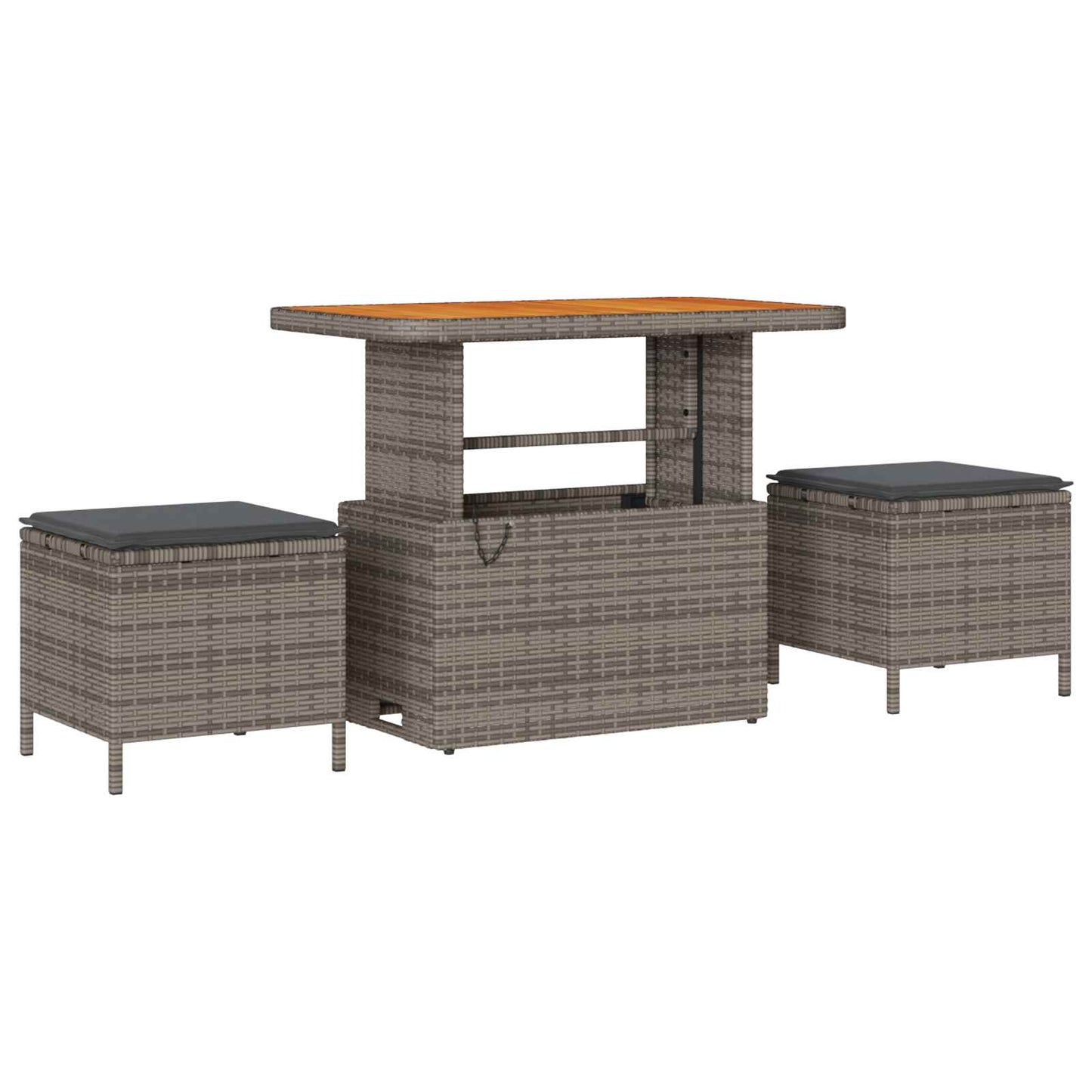 Set Divano da Giardino con cuscino 8 pcs Grigio | homemem39