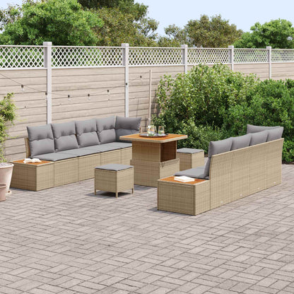 Set Divano da Giardino 11 pz 10-Numero di posti