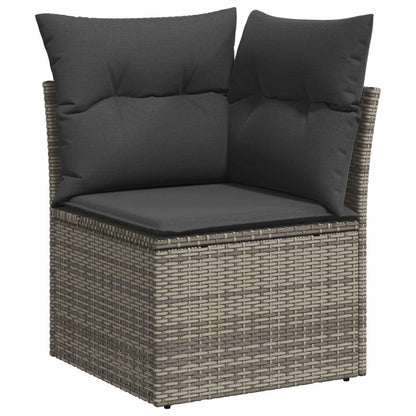Set Divano da Giardino con cuscino 11 pcs Grigio | homemem39
