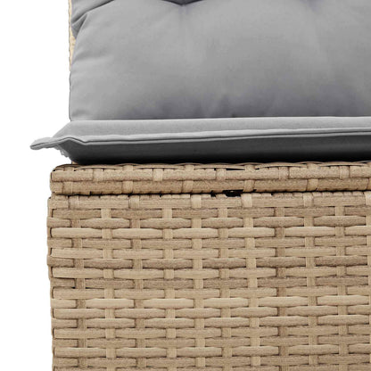Set Divano da Giardino con cuscino 9 pcs Beige e Grigio Chiaro | homemem39