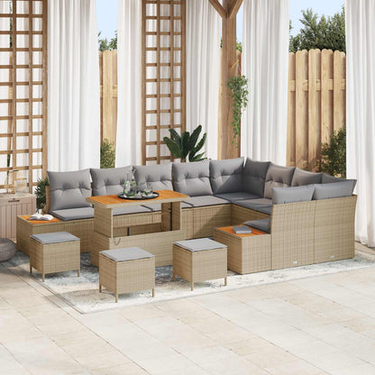 Set Divano da Giardino 13 pz 12-Numero di posti