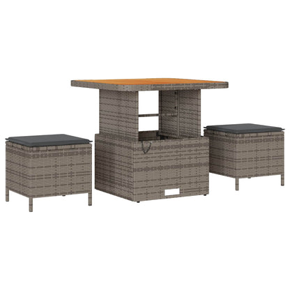 Set Divano da Giardino con cuscino 13 pcs Grigio | homemem39