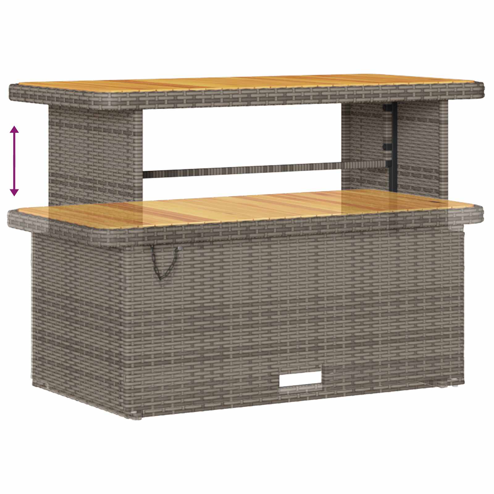 Set Divano da Giardino con cuscino 14 pcs Grigio | homemem39