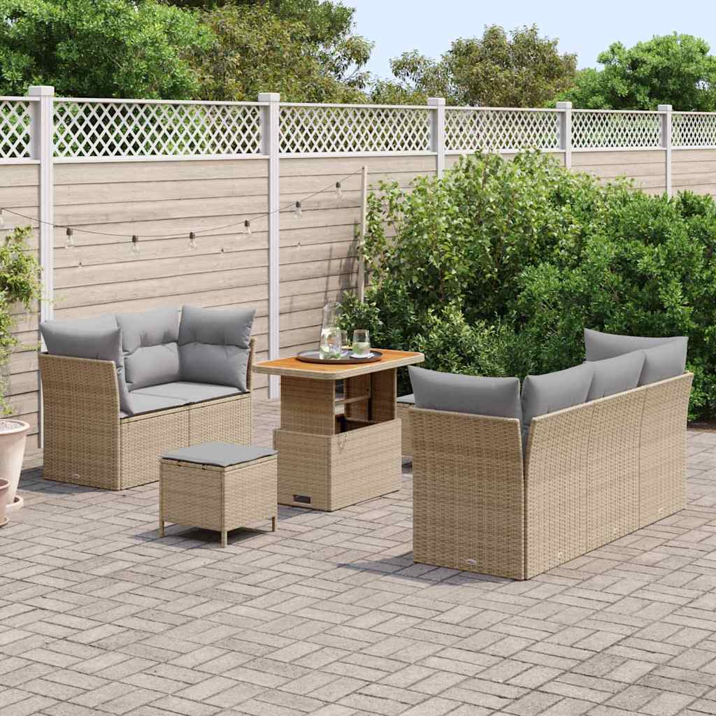 Set Divano da Giardino 8 pz 5-Numero di posti