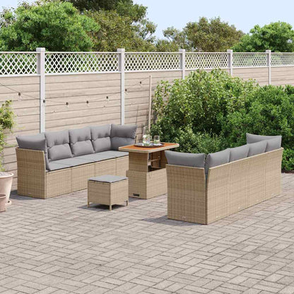 Set Divano da Giardino 11 pz 8-Numero di posti