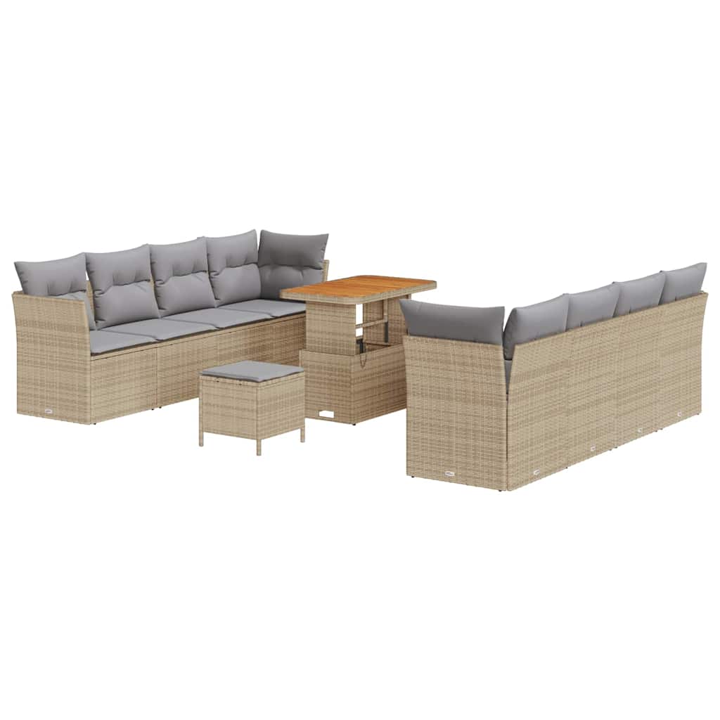 Set Divano da Giardino 11 pz 8-Numero di posti