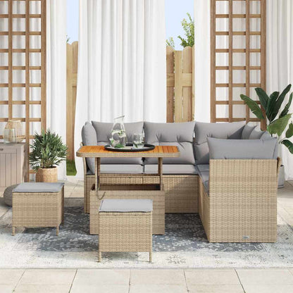 Set Divano da Giardino 8 pz 5-Numero di posti