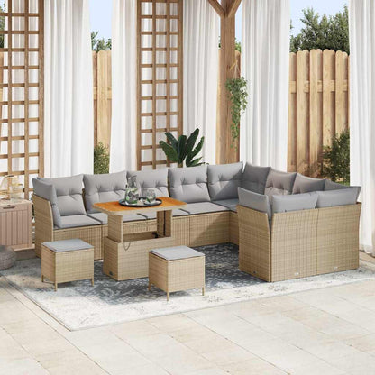 Set Divano da Giardino 12 pz 9-Numero di posti
