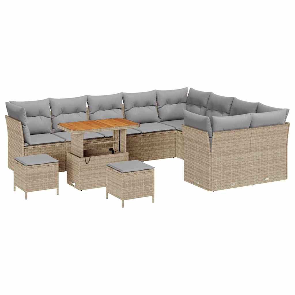 Set Divano da Giardino 12 pz 9-Numero di posti
