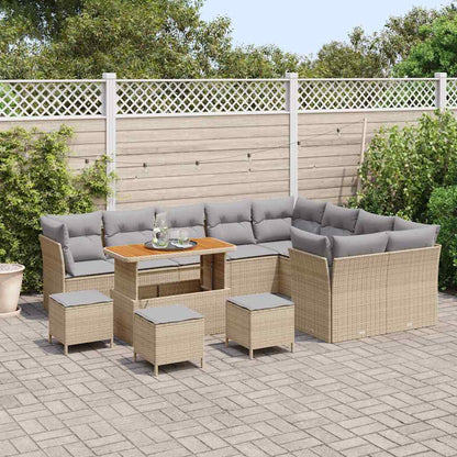 Set Divano da Giardino 13 pz 9-Numero di posti