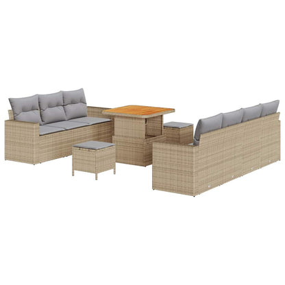 Set Divano da Giardino 10 pz 7-Numero di posti