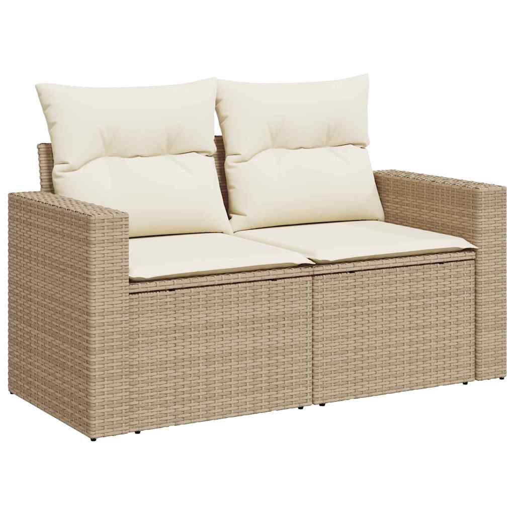 Set Divano da Giardino 13 pcs beige e panna 100 x 100 x 71 cm