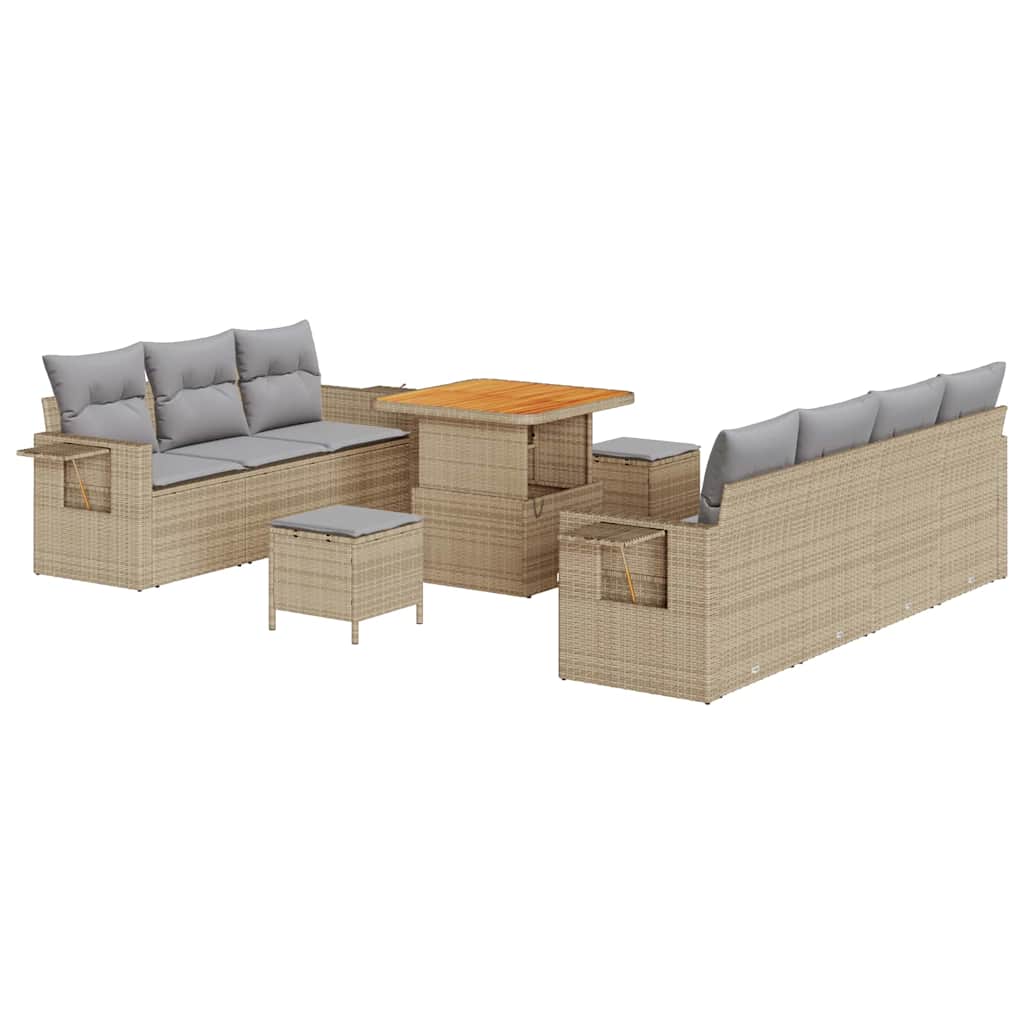 Set Divano da Giardino 10 pz 7-Numero di posti