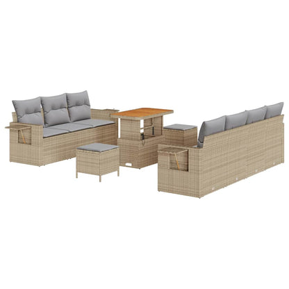 Set Divano da Giardino 10 pz 7-Numero di posti