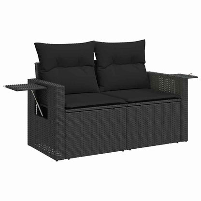 Set Divano da Giardino 13 pcs Nero Poly Rattan - homemem39