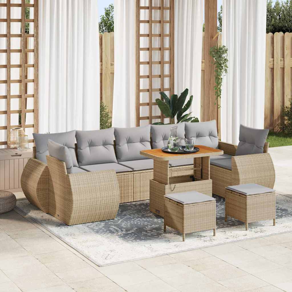 Set Divano da Giardino 10 pz 7-Numero di posti