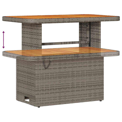 Set Divano da Giardino con cuscino 8 pcs Grigio polyrattan | homemem39