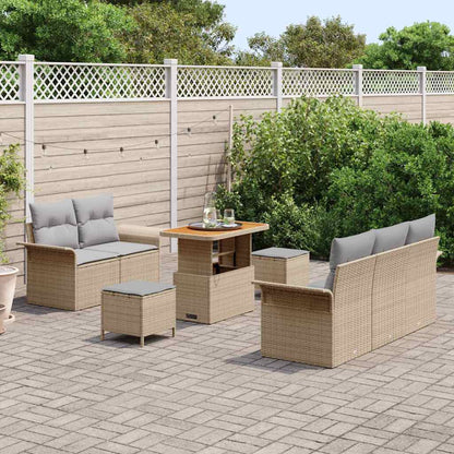 Set Divano da Giardino 8 pz 7-Numero di posti