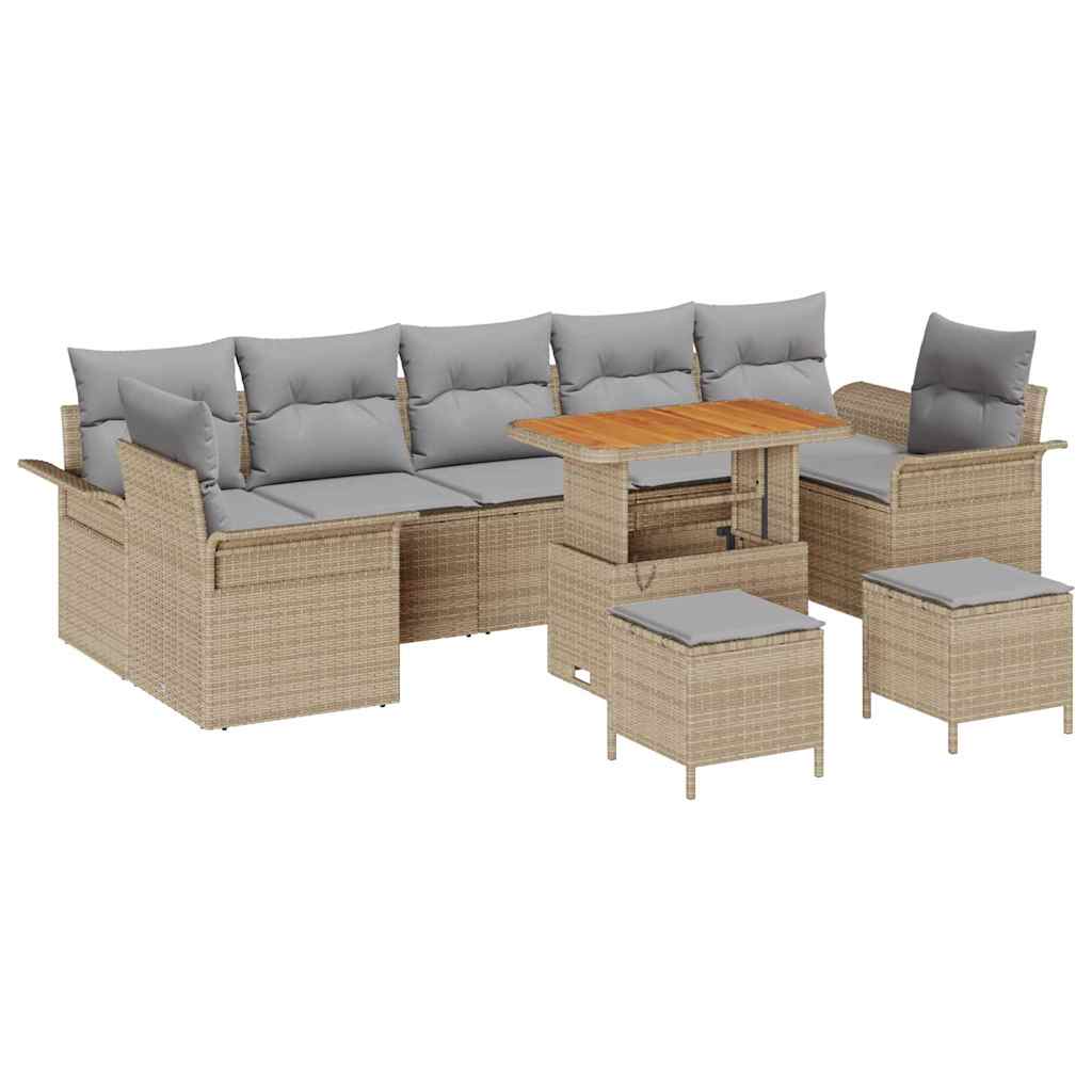 Set Divano da Giardino 10 pz 9-Numero di posti