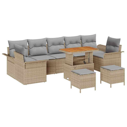 Set Divano da Giardino 10 pz 9-Numero di posti
