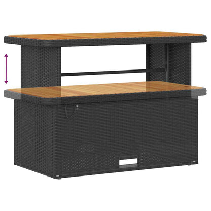 Set Divano da Giardino con cuscino 14 pcs Nero e Crema | homemem39