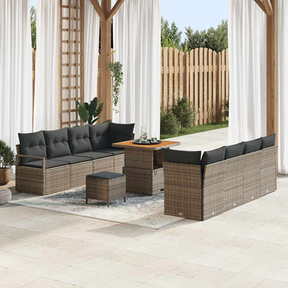Set Divano da Giardino con cuscino Grigio 80 x 80 x 71 cm | homemem39