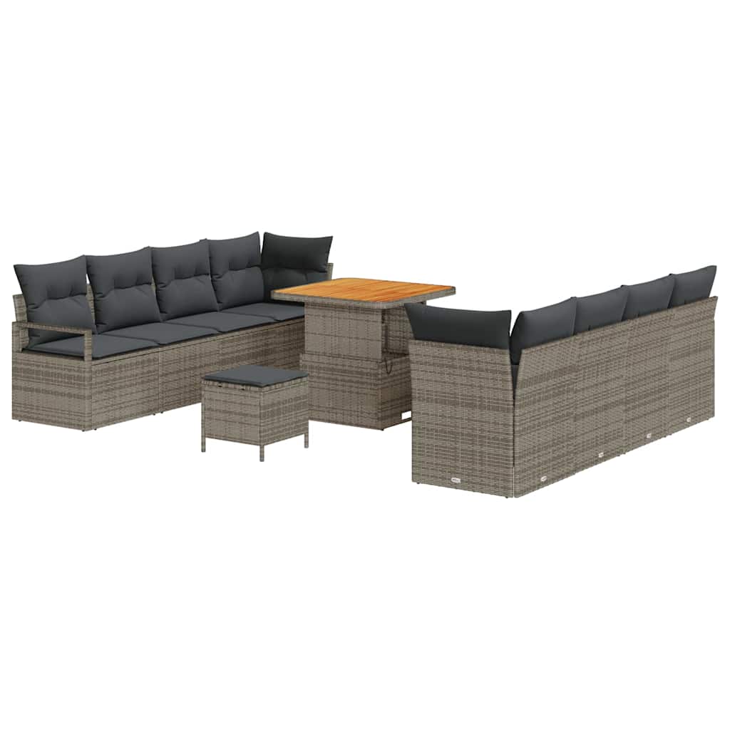 Set Divano da Giardino con cuscino Grigio 80 x 80 x 71 cm | homemem39