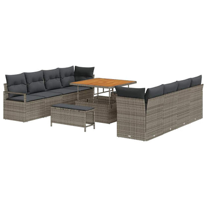 Set Divano da Giardino con cuscino Grigio 100 x 100 x 71 cm | homemem39