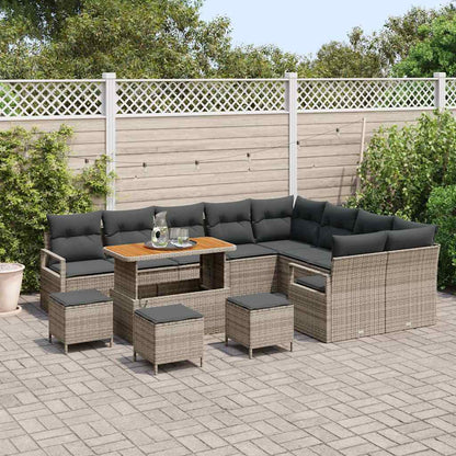 Set Divano da Giardino 13 pcs Grigio 110 x 55 x 71 cm - homemem39