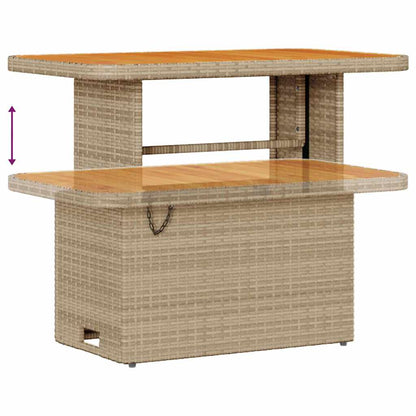 Set Divano da Giardino 12 pcs Beige e Crema 90 x 55 x 71 cm