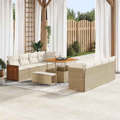 Set Divano da Giardino Beige e Crema 231 x 224 x 85 cm | homemem39